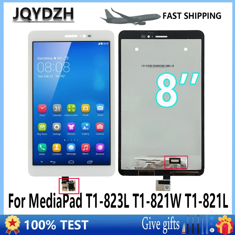 

JQYDZH For Huawei MediaPad T1 8.0 Pro 4G T1-821L T1-821W T1-823L T1-821 S8-701 LCD Display Touch Screen Panel Digitizer Assembly