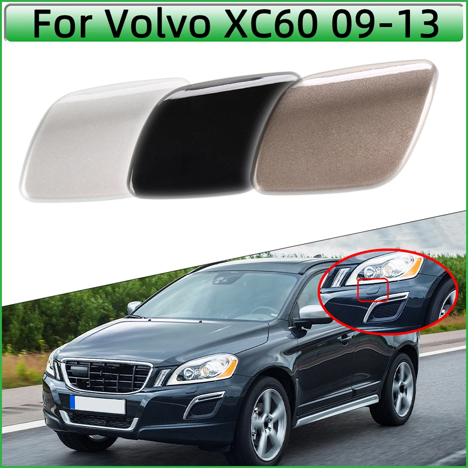 자동차 부품 프론트 범퍼 헤드램프 와셔 스프레이 노즐 커버 캡, 볼보 XC60 2009 2010 2011 2012 2013 30763410 30763411 트림 뚜껑용  Best5