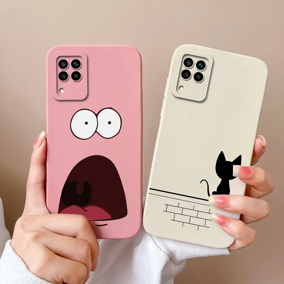 Lovely Astronaut Smooth Liquid Back Cover Case for Huawei P40 Lite Series