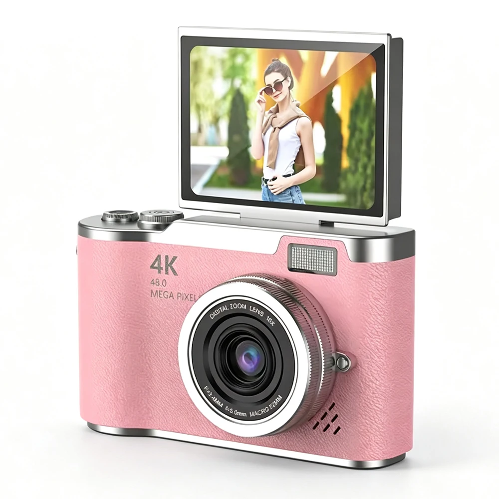 4K Digital Camera 48MP Photography Camera Video Camcorder with 8x Zoom Cameras 2.4 Inch Screen Camcorder for Kid Adult Beginners - 6