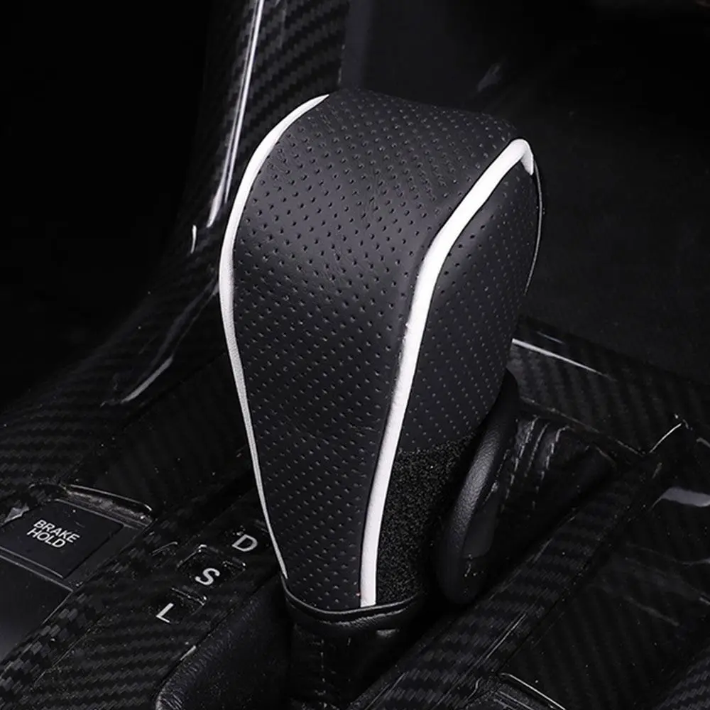 Car Shift Handle Cover Fashion Handle Cover Grip Non-Slip Protective Covers Shift Knob Cover Interior Accessories