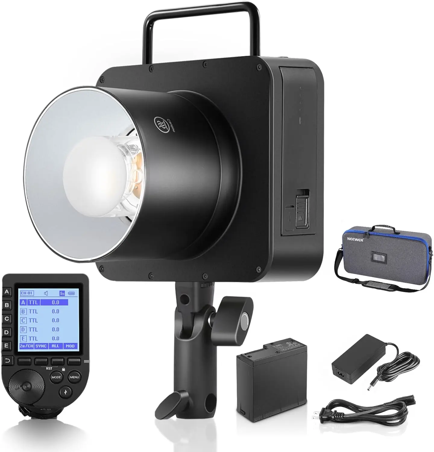 NEEWER Q4 400Ws TTL Studio Flash 2800mAh Battery - Main Image