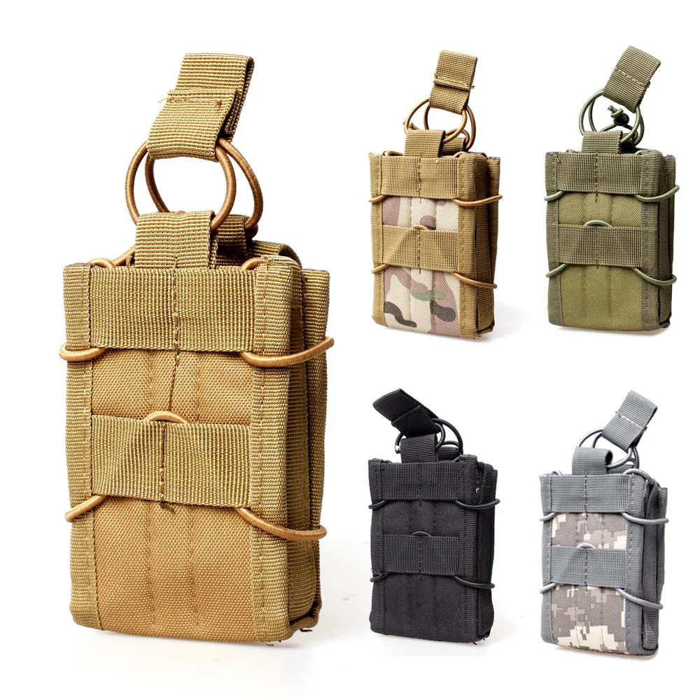 M4 M14 Tactical Molle Single Magazine Pouch Holder Belt Waist Pack Military Hunting Airsoft Ammo AR Mag Holster Bag