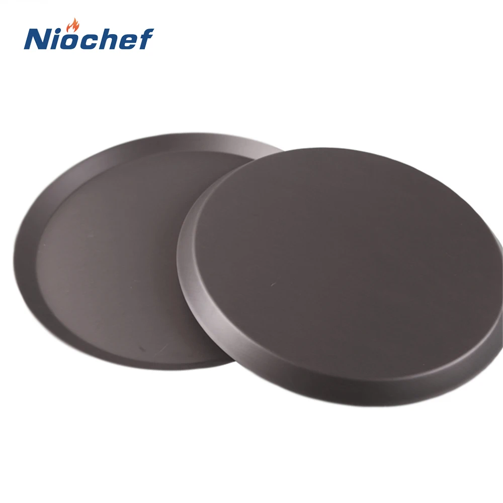 

New Carbon Steel Pizza Pan BBQ Grill Pan Mold Pizza Oven Tray Shallow Round Pizza Plate Pan Non-Stick Roasting Tin Baking Tools
