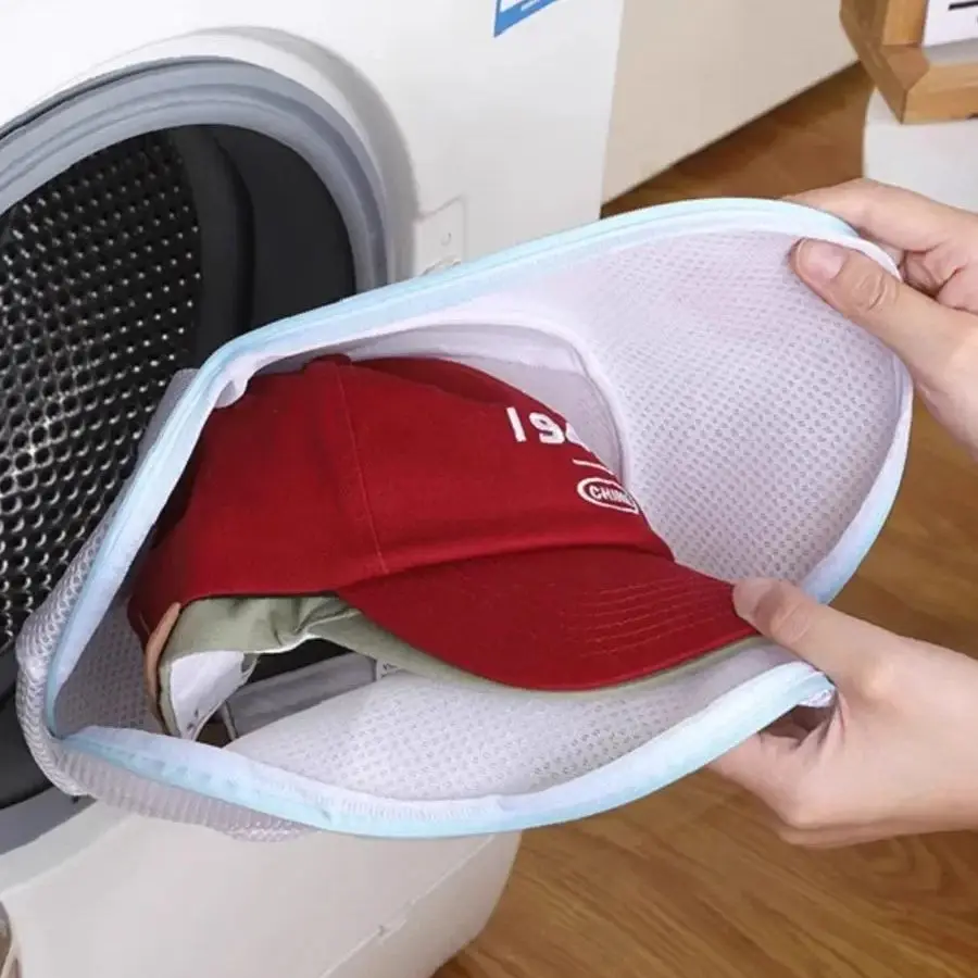 Baseball cap washing bag anti deformation washing machine hat convenient bag machine mesh