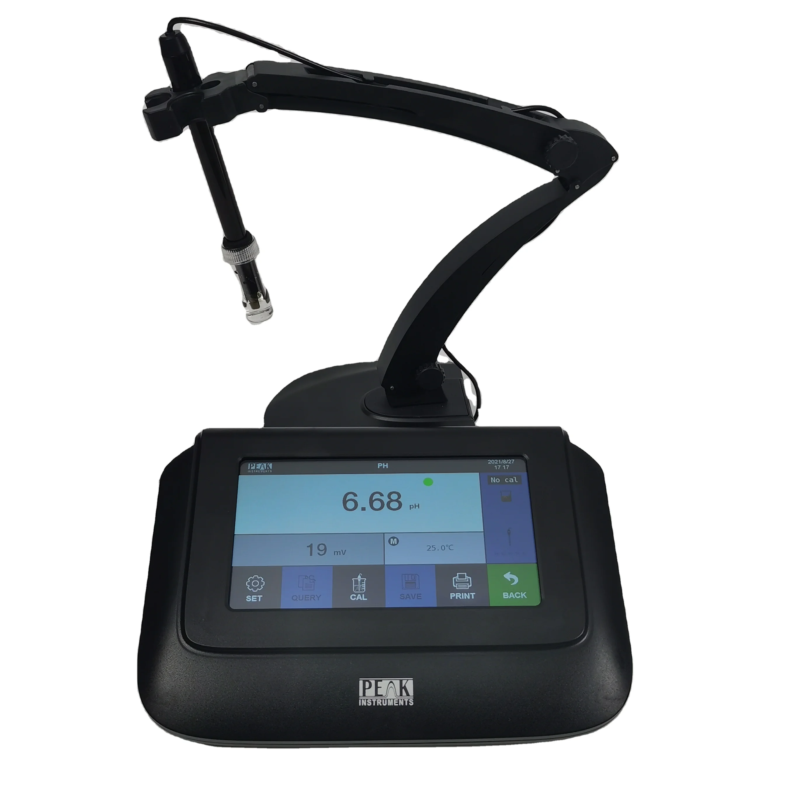 

PEAK Instruments Benchtop T-710L 6.5 Inch Touch Screen 3 Point Calibration Atc pH Meter