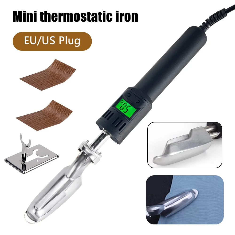 Hot Portable Mini Iron Adjustable Temperature Electric Soldering Ironing Machine For Leather Clothes & Shoes With High Temp Tabe