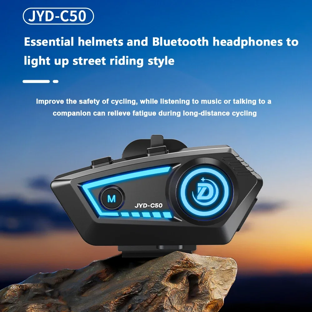 JYD-C50 Motorcycle Helmet Bluetooth Wireless Noise Reduction
