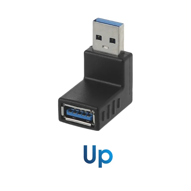 USB 3.0 Laptop Adapter Up Down Left Right 90 Degree Angled USB 3.0 A Female To male Adapter Connector For Laptop PC Accessories