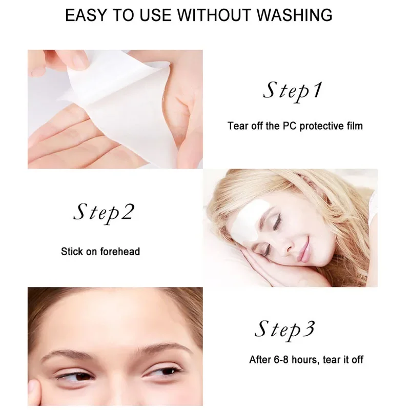 Yoxier Forehead Wrinkle Removal Patch Fade Forehead Lines Forehead Firming Mask Frown Lines Treatment Stickers Lifting Skin Care