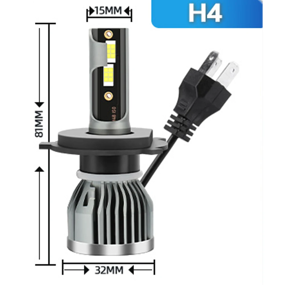 4Pcs LED Headlight H4 H11 Car Light 26000Lm 110W CSP Chips Hight Low Beam Bulbs Fog Light Kit For Honda Fit 2012-2020