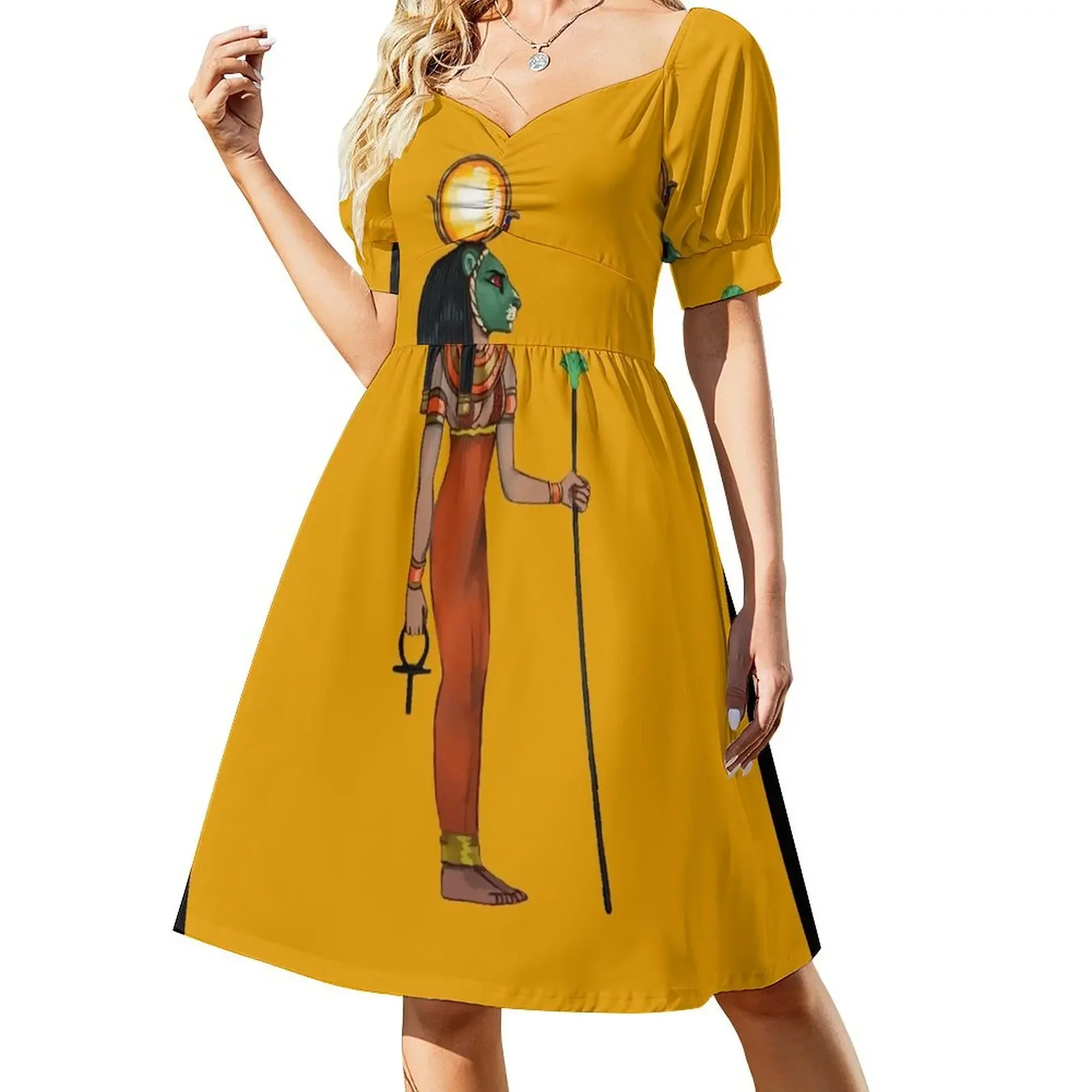 thumbnail image 1 of Vestido sin mangas Sekhmet/Sachmis Vestido de verano de moda para mujer Vestido, 1 of 7