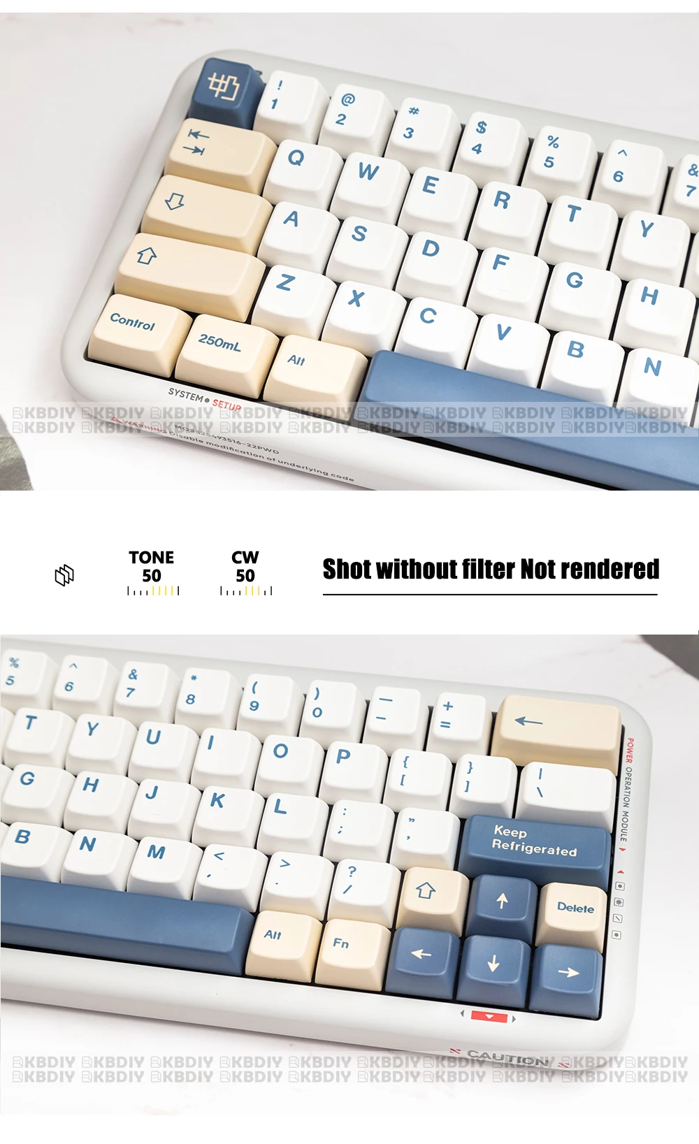 Mecânico DIY personalizado, PBT XDA Cereja, ISO, japonês, coreano, OEM