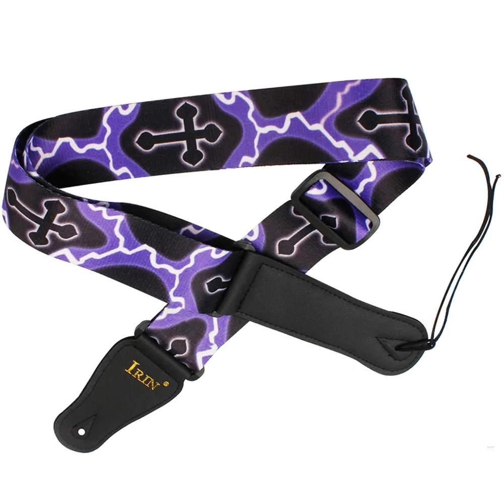 Vibrant Adjustable Guitar Strap with Paddle Clamp