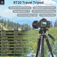 INNOREL RT20 184cm Height Camera Tripod Lightweight Travel Professional Stand for DSLR Cellphone Camcorder Gopro Fill-in Light - Image 2