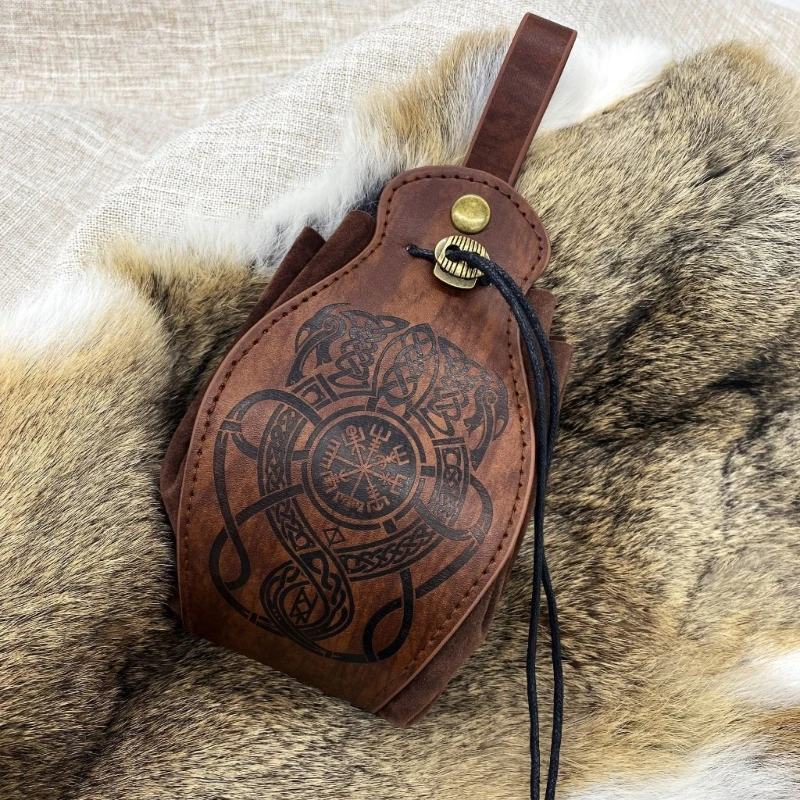  JOYLORD Luxe Dice Bag - Stylish Leather Pouch with Lion Head  Design - Ideal Dice Pouch for Dungeons and Dragons Player - Unforgettable  Dungeons and Dragons Gifts : Toys & Games