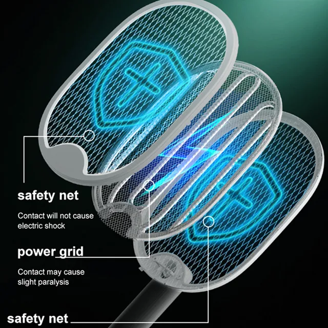 Xiaomi Összecsukható Szúnyog Swatter Elektronikus Gyilkos Lámpa Usb Újratölthető Otthoni Légy Csapda Zapper Rovarriasztó Hordozható - Image 3