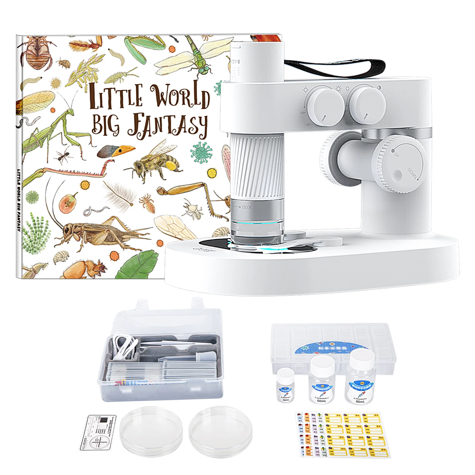 Cina Alibaba Fornitore Lente D'Ingrandimento Elettronica Ricerca Di Laboratorio Biologia Studenti Wifi Smart Microscope