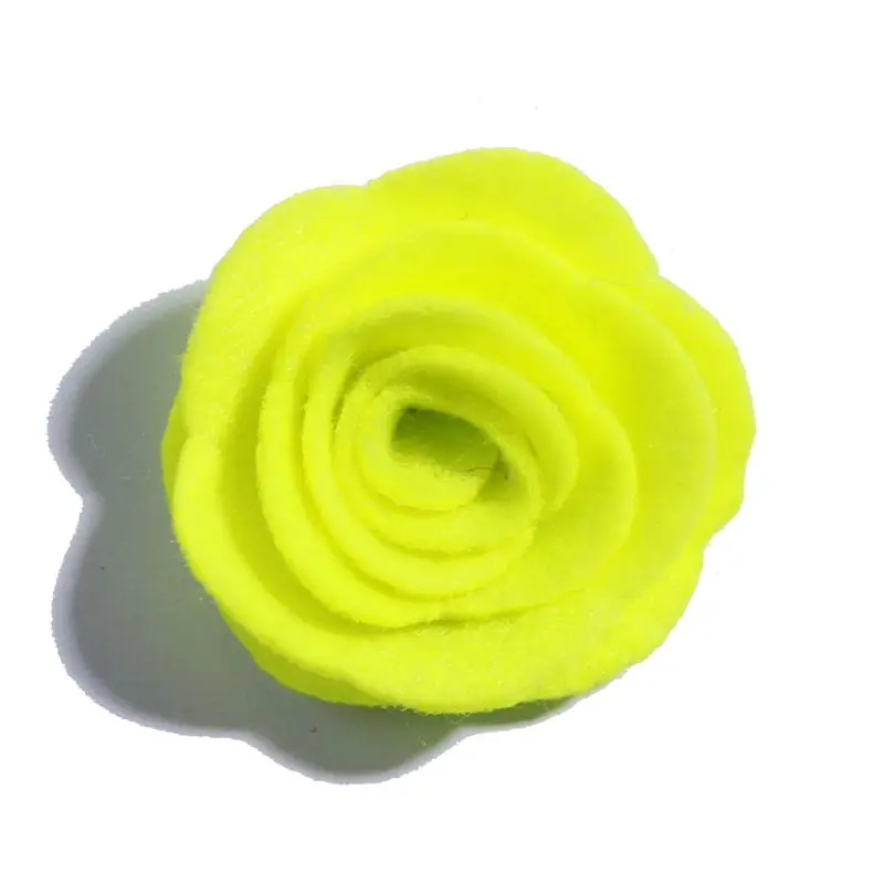 10pcs 4cm Neugeborene dekorative Vliesstoffe Filz Rosenblüten für Hochzeits verzierung künstliche Blume für Hausgarten – Detail 8