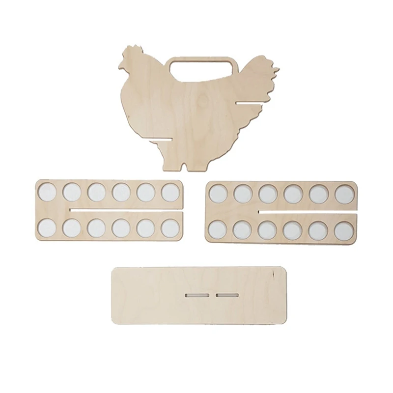 

Egg Storage Cartons Wooden Egg Tray Holder Organizer Box Container Egg Portable Kitchen Egg Holder Countertop