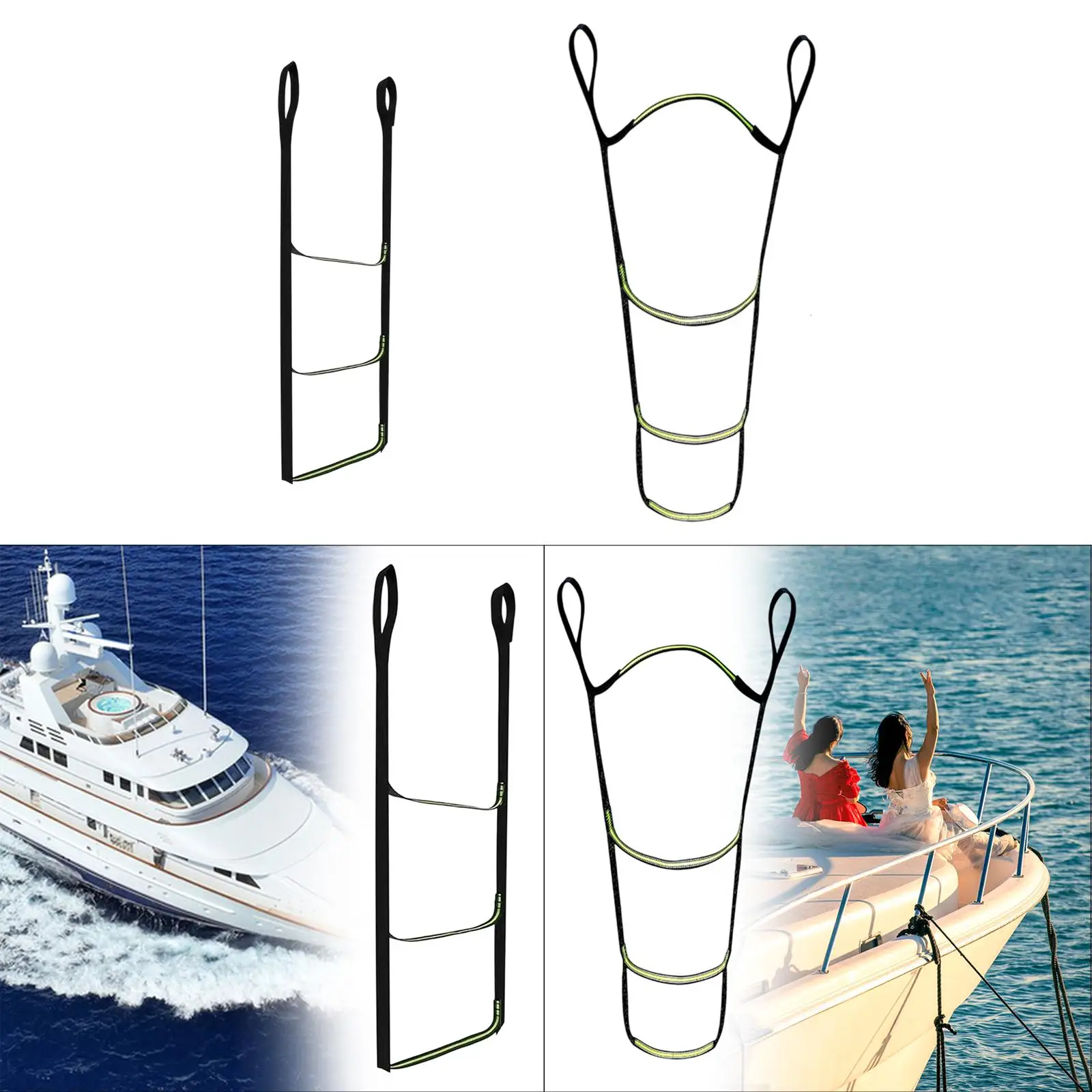 Climbing Aider Outdoor Sports Nylon Sturdy with Reflective Strips Step Aider