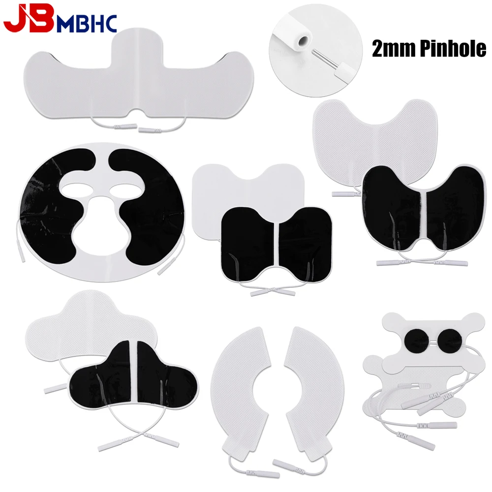 Electrode Pads Self Adhesive Replacement Pads for Tens Unit Machine EMS Muscle Stimulator Waist Shoulder Face Knee Throat Chest electrode pads muscle stimulator massage gel pads muscle massager muscle massager stick massage tool