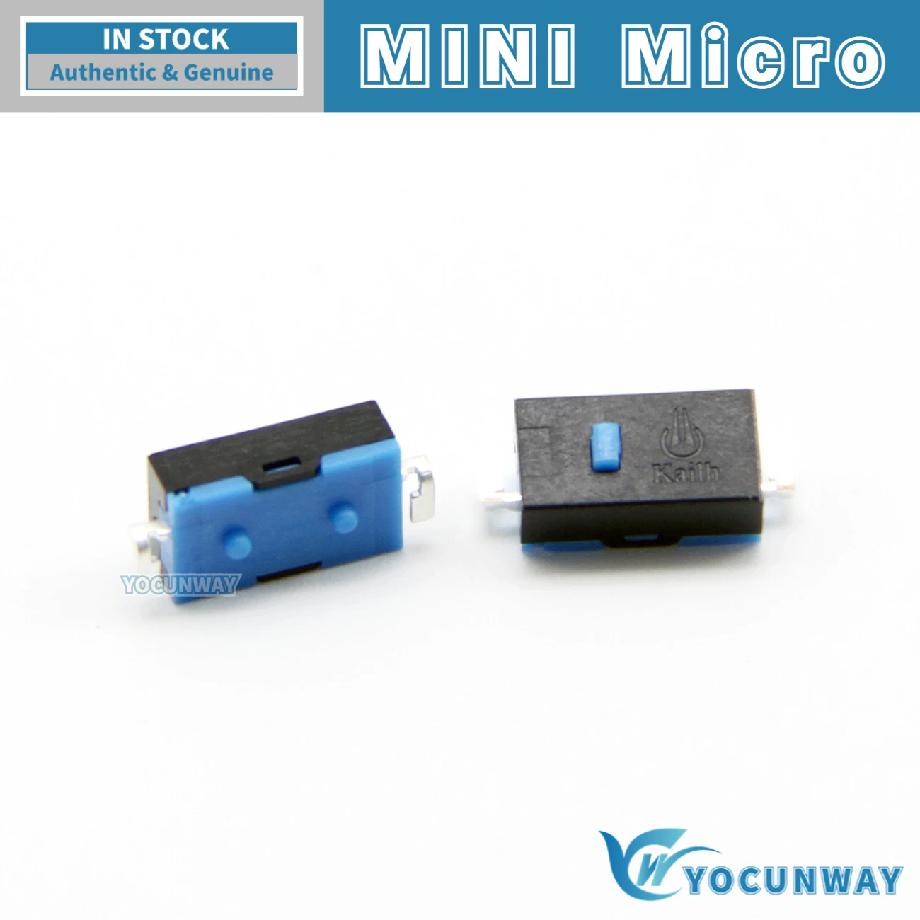 New Original Kailh SMD Blue Dot Mini Micro Switch for Anywhere MX Logitech M905 G903 G900 G603 G502 GPW Side Key 5pcs-100pcs tact switch