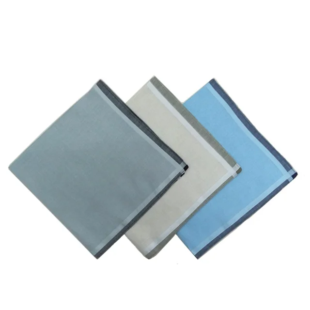 43 * Cm -Es Pamut Férfi Zsebkendő Világos Színű Friss Textúra Négyzet