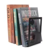 New Style Deer Book Ends Heavy Book Stand Book rack Hollow Iron Bookends Stand Shelf Writing Desk Home Desk Stationery 1