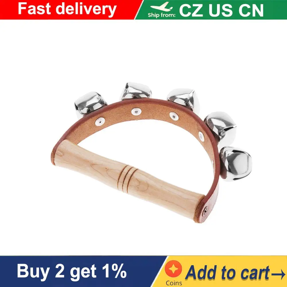 Handbell Child Early Educational Musical Instrument Rhythm Shaking Small Jingle Bell Toy Tool for Children Baby Kids Gifts Toy
