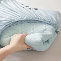 Summer Latex Folding Bed Mat Kit Cooling Feel Bed Sheet and Pillowcase Single Double Mattress Cover Home Textiles Cool Bedspread 3