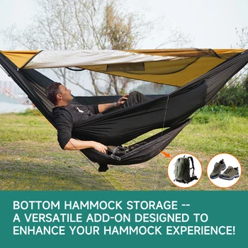 Compact Storage Organizer for Camping Hammocks Waterproof Camping Gear Storage Portable Hammock Accessory for Hiking Backpacking