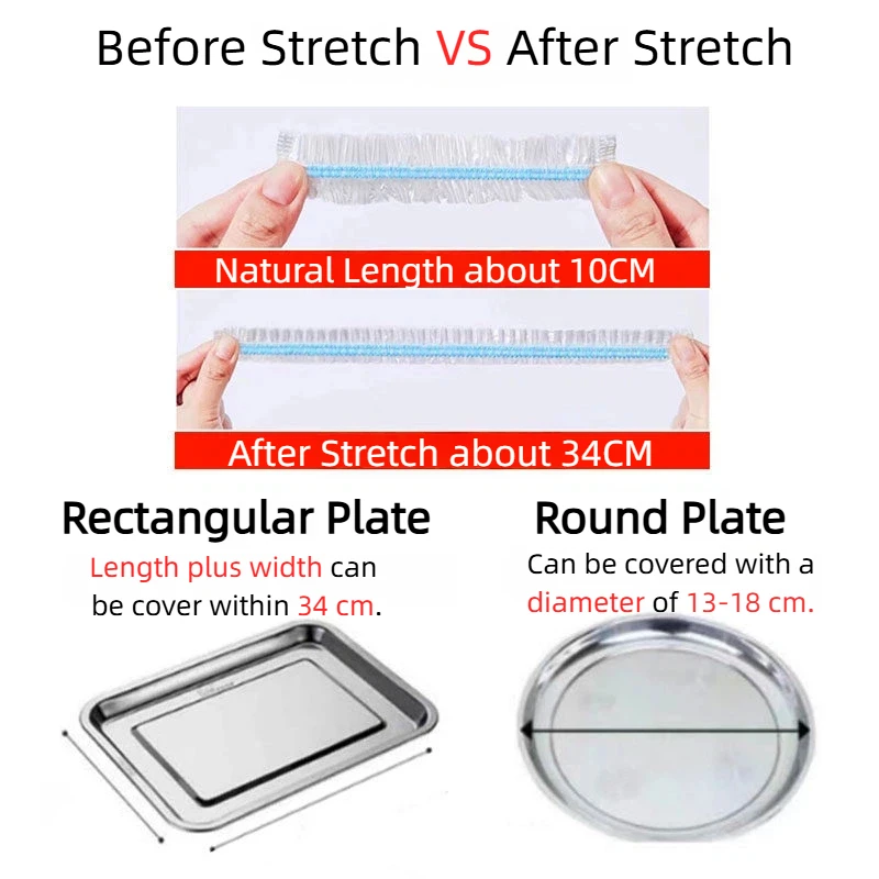 Eco-Friendly Reusable Silicone Food Wrap and Storage Covers
