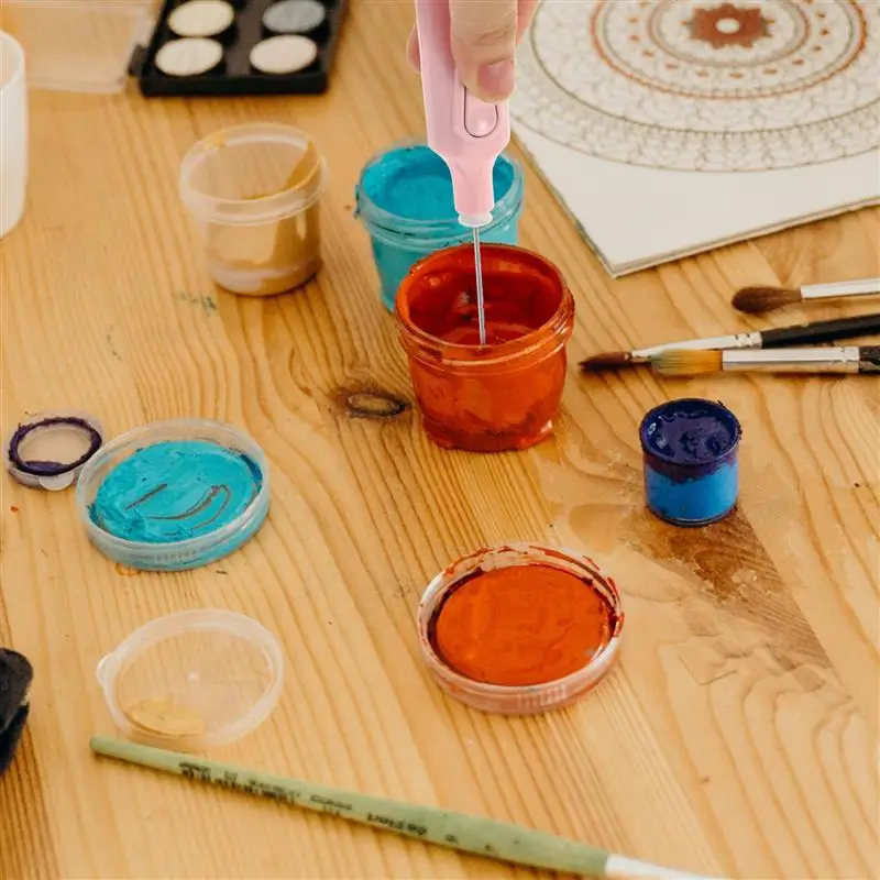 Electric Paint Mixer Ink Mixer Pigment Stirrer Electric Stirring Rod Mixing Sticks Gouache Paints Coloring Pigment Mixing Tools