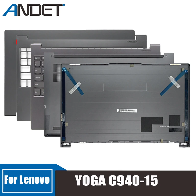

Новинка для Lenovo YOGA C940-15 Lcd задняя крышка рамка Упор для рук верхняя клавиатура ободок для ноутбука Нижняя оболочка аксессуары 5CB0W43606