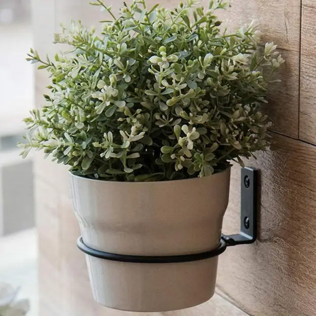 Falra Szerelt Ültetvény Tartó Gyűrűk Virágüzemállvány 4 3 Csomag Virág Edénygyűrűk Nagy Teherbírású Fali Konzol Beltéri - Image 3