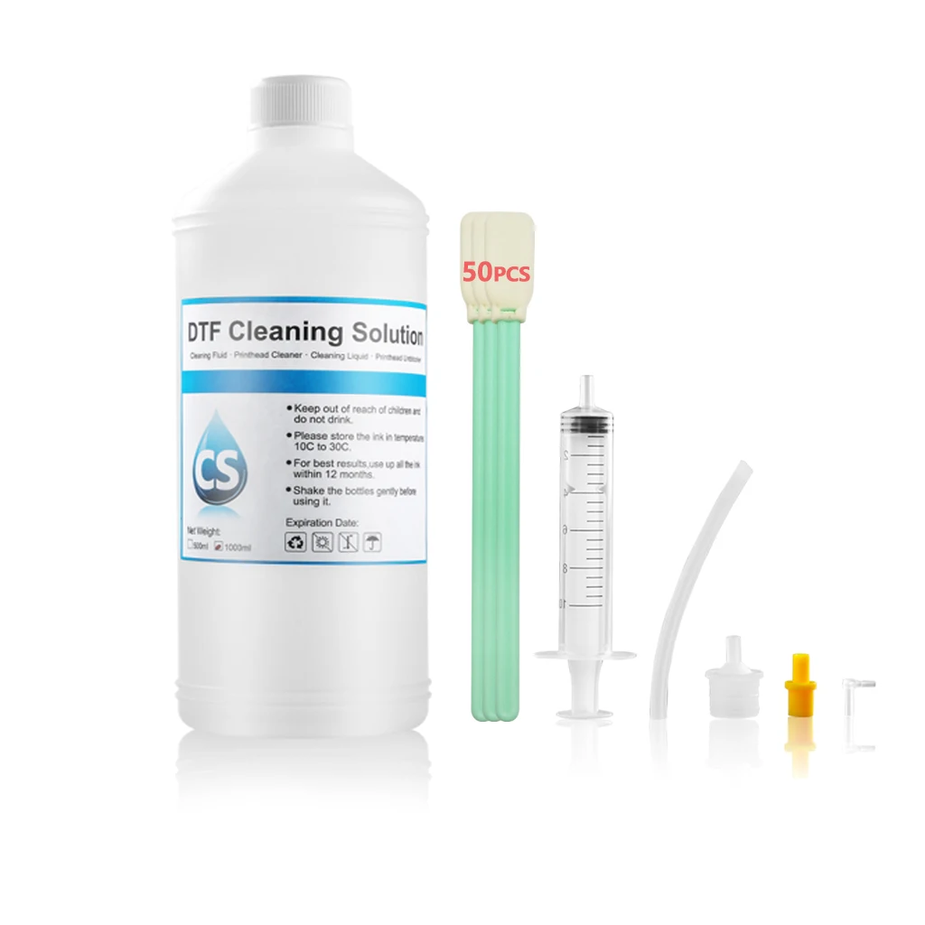 Líquido Líquido de Limpeza da Solução da Limpeza da Tinta de 1000ml Dtf para a Cabeça de Impressão da Tinta do Filme da Transferência Direta Limpa para Epson hp Canon Impressora do Irmão - Imagem 5
