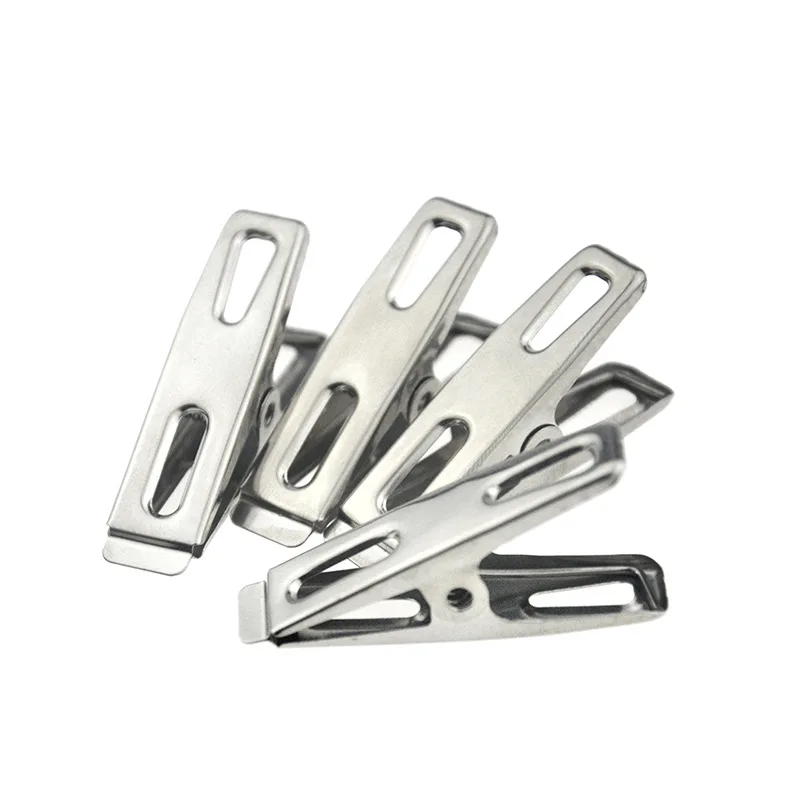 Stainless Steel Clothes Pegs Hanging Clips Laundry Clothes Clips Peg Multifunctional Clothespins with Strong Clamp