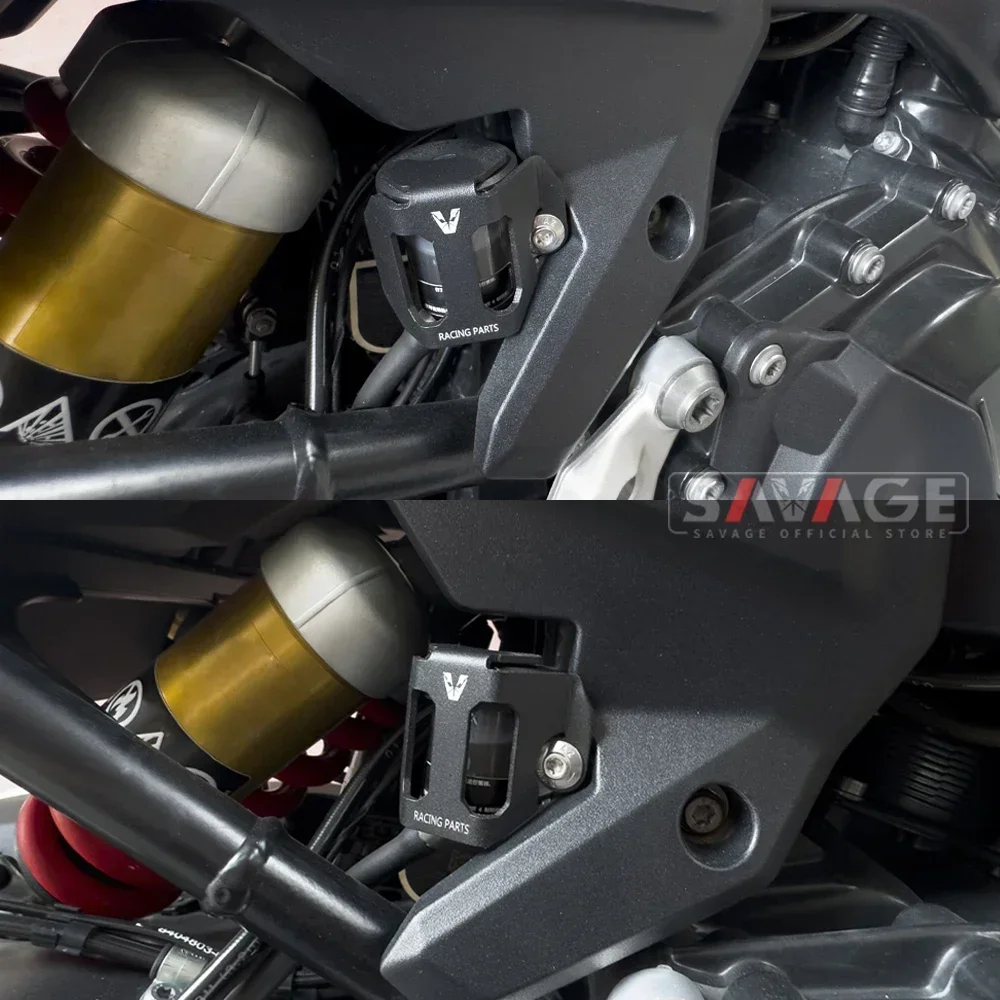 F900R F900XR BMW F900 R XR A2 2020-2026 용 리어 브레이크 마스터 실린더 프로텍터 오토바이 오일 플루이드 리저버 탱크 가드 커버