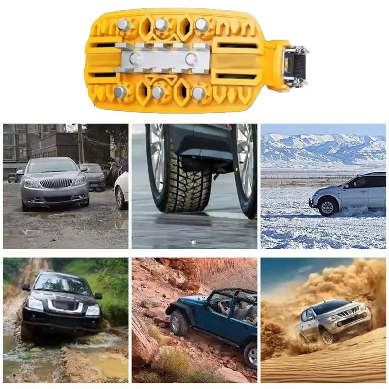 3PCS Snow Chains Anti-Skid Tire Chains For Cars Winter Snow Tire For Winter Driving On Ice Mud And Mountain Roads