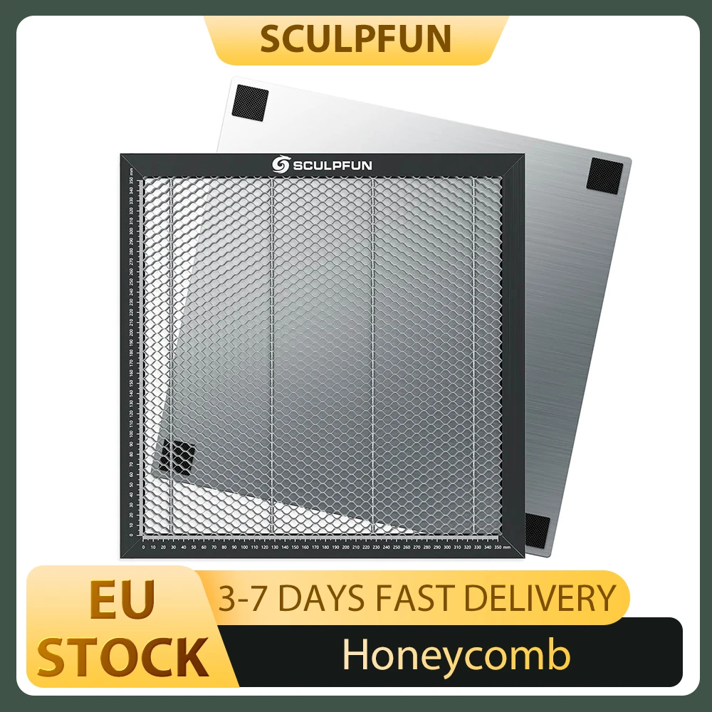 SCULPFUN – Table de travail en nid d'abeille pour découpe Laser, plate-forme pour graveur Laser CO2 ou diode, 400x400x22mm