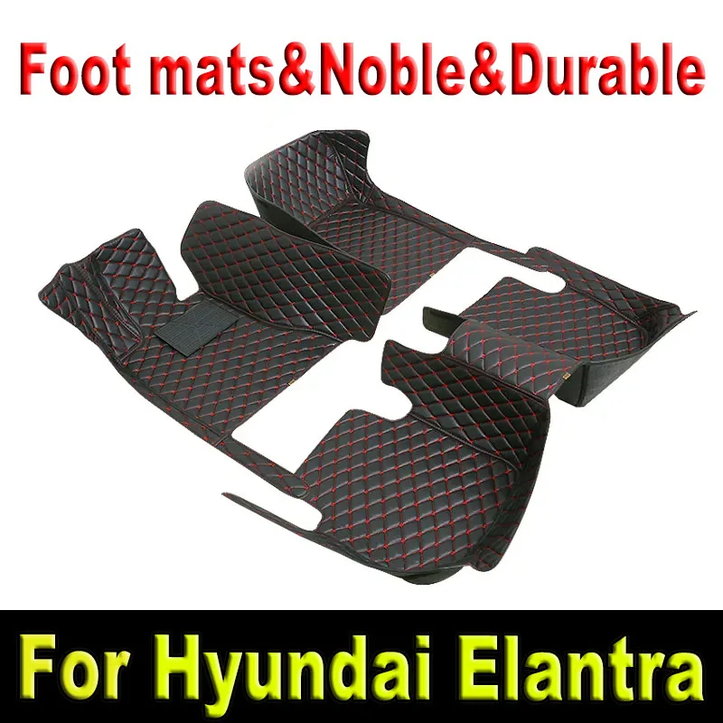 

Car Floor Mats For Hyundai Elantra 2023 2022 2021 Carpet Foot Pads Accessories Interior Parts Waterproof Rugs Automobiles Covers