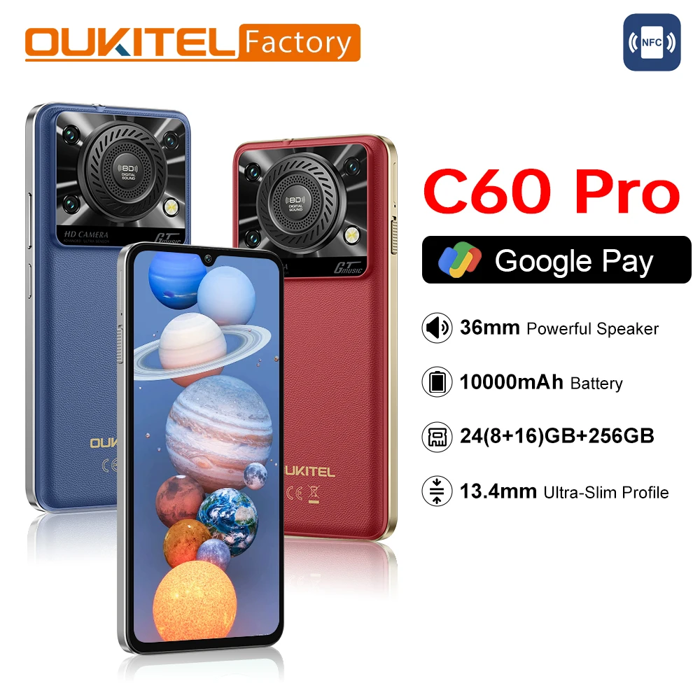 OUKITEL C60 PRO スマートフォン 16GB+128GB Amazon | [Android 15] OUKITEL C60 Pro SIMフリー スマホ 本体