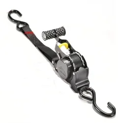 Premium Retractable Cargo Straps - Heavy - Duty Ratchet Belts for Secure Load and Luggage Transport (1pc)