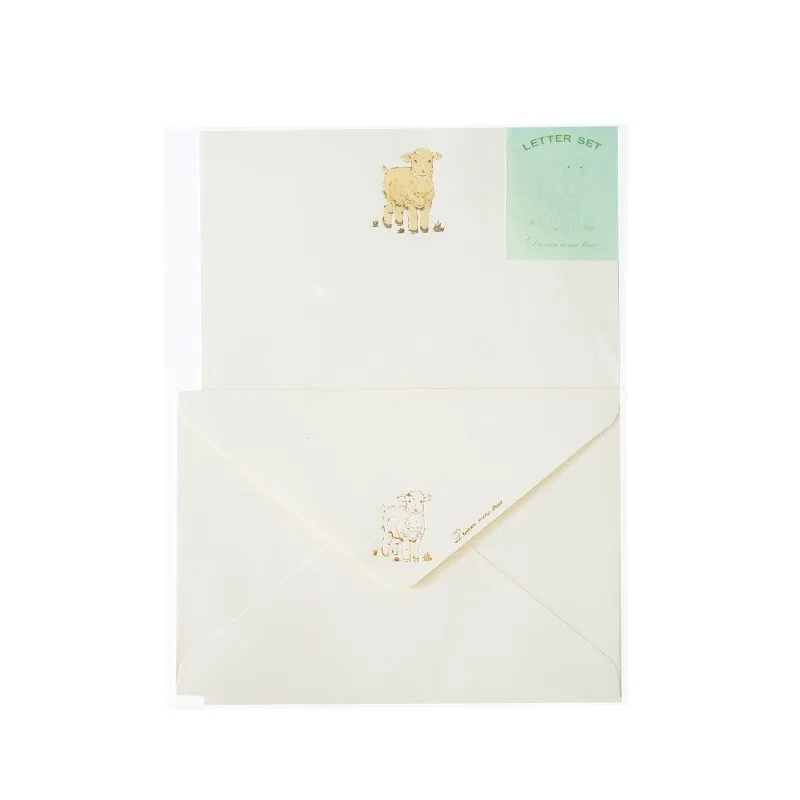 Stationery Set (4 Vintage Style Paper Sheets + 2 Envelopes) retro Letter Writing Paper For Love Letter Party Invitations writing paper set