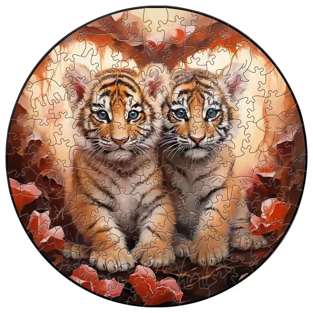 Unique 3D Animal Wooden Puzzle Adult Kids Jigsaw Puzzles Toys Wooden Montessori Toy Children Holiday Wooden Puzzle Gifts Toys 2