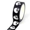 2024 NEW 1PC 10M Decor Halloween Holiday Ghosts Skull BW Washi Tape Set for Scrapbooking Journaling Masking Tape Cute Stationery 4