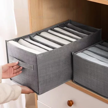 9-Panel Pants & Jeans Storage Box – Layered Wardrobe Organizer 1