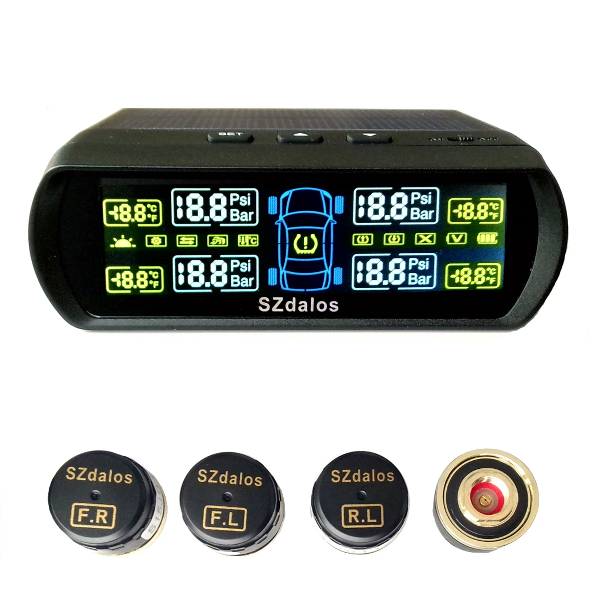 

Factory direct sales universal tpms sensor for car programmable tpms sensor for car LCD display tpms sensor tools for car
