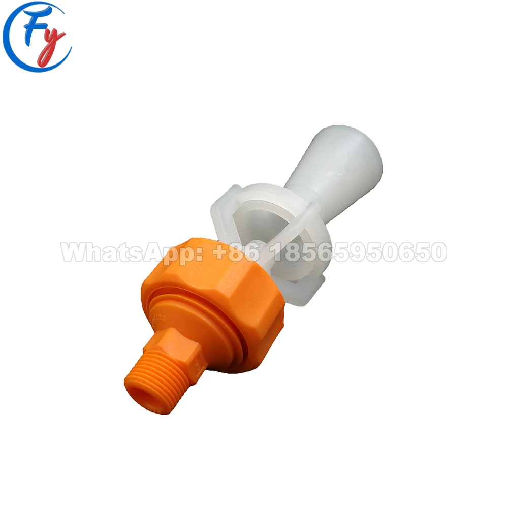Tank Liquid Mixing Eductors , PVDF Mixing Jet Eductor Nozzle, Mixing